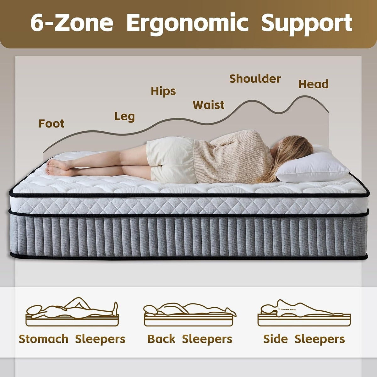 12 Inch Full Hybrid Mattress