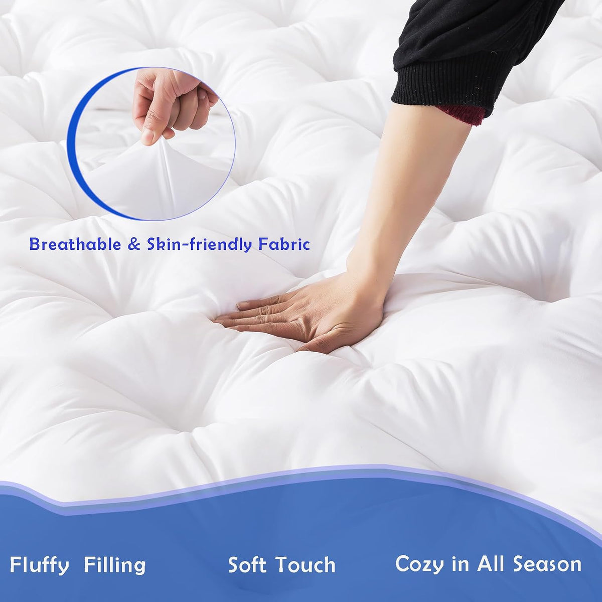 5 Inch Twin Pillow Top Mattress Topper