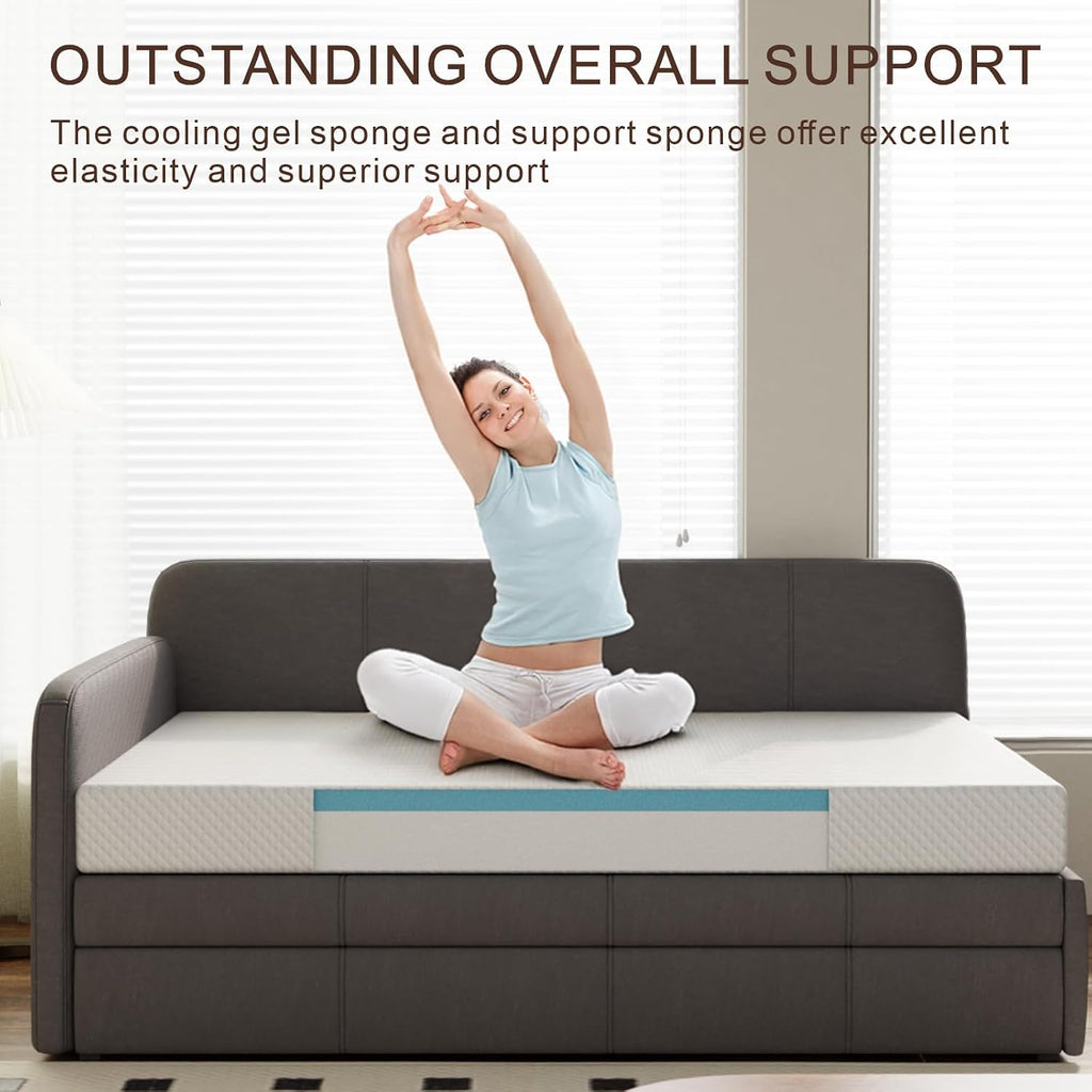 5 Inch Twin Gel Memory Foam Mattress