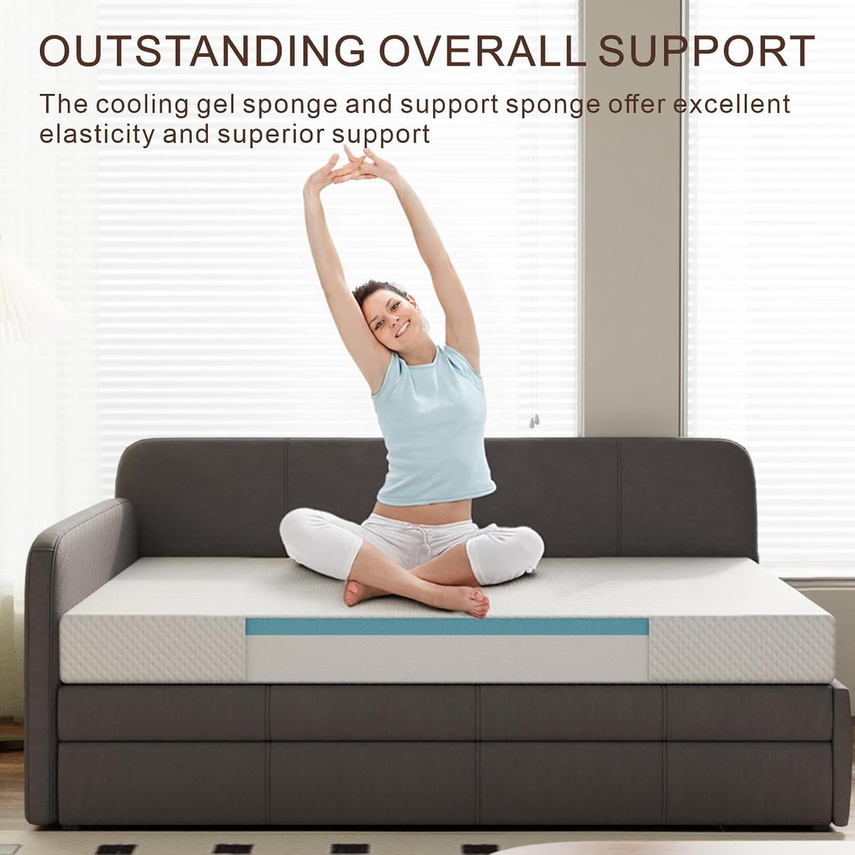 5 Inch Twin Gel Memory Foam Mattress