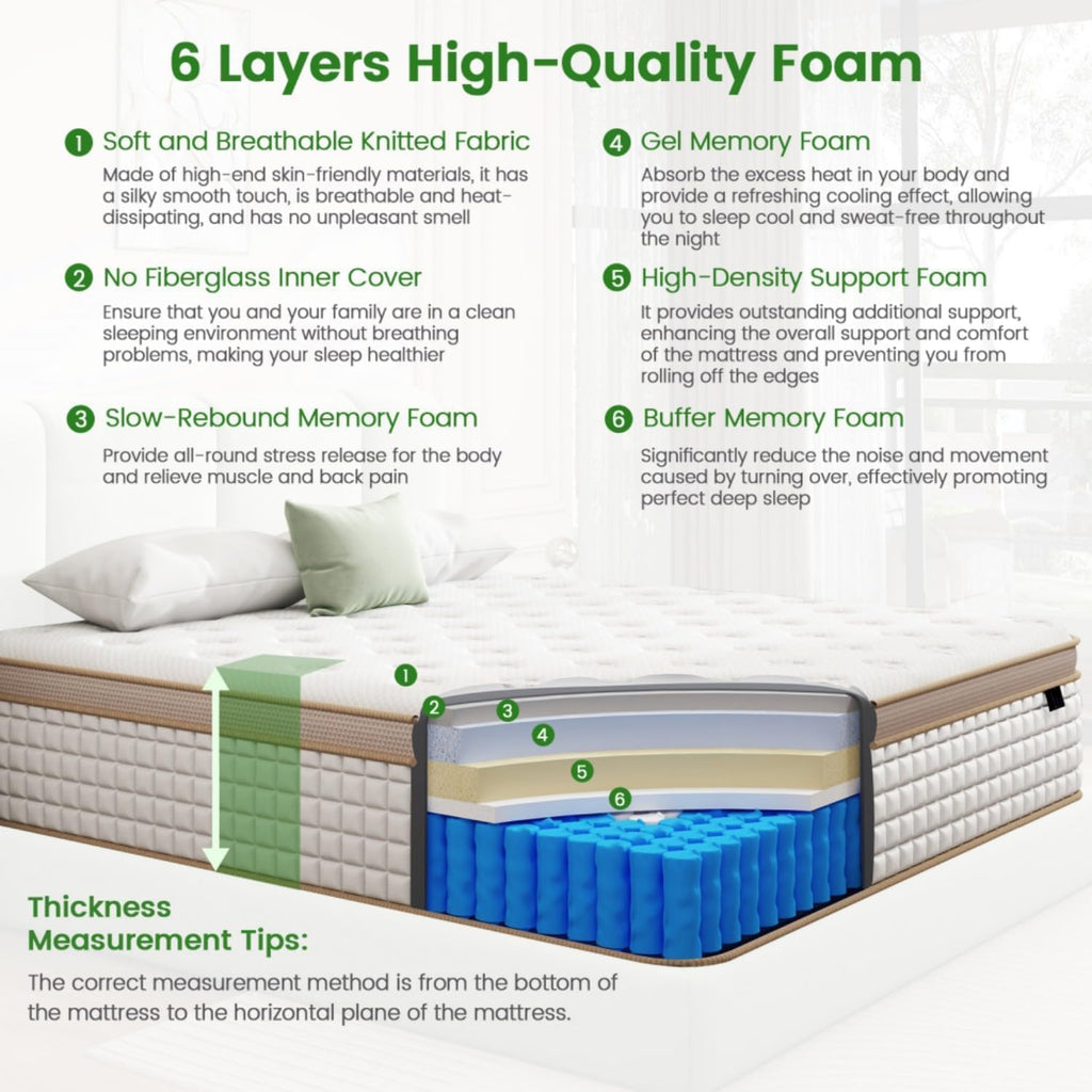 Full Hybrid Mattress 10 Inch
