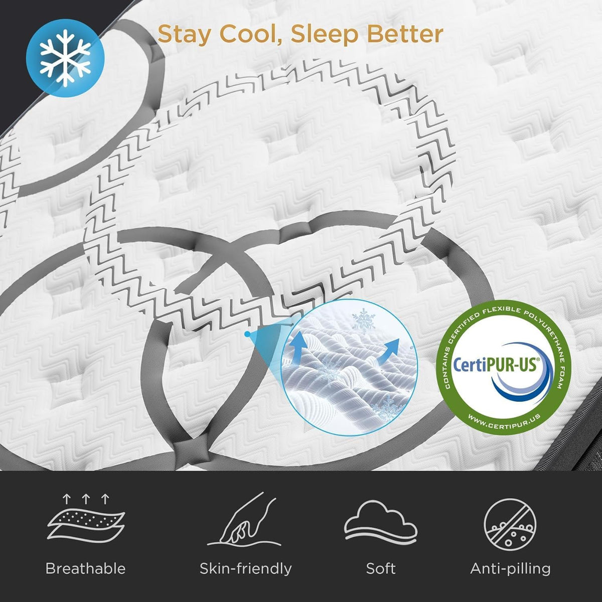 14 Inch Queen Hybrid Mattress