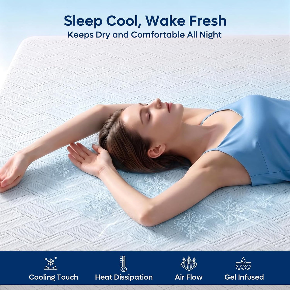 3 Inch Queen Cooling Mattress Topper