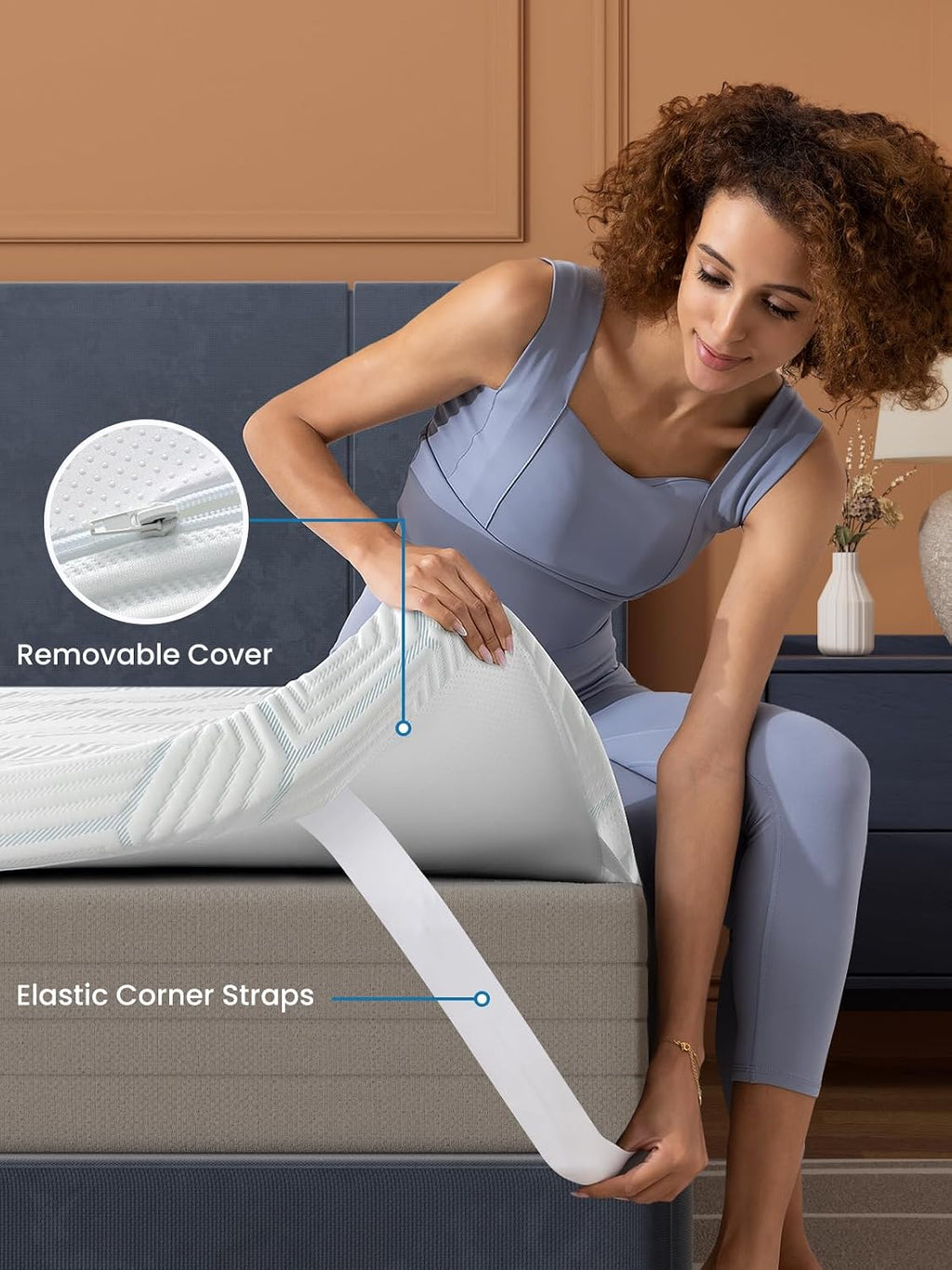 3 Inch King Gel Memory Foam Mattress Topper