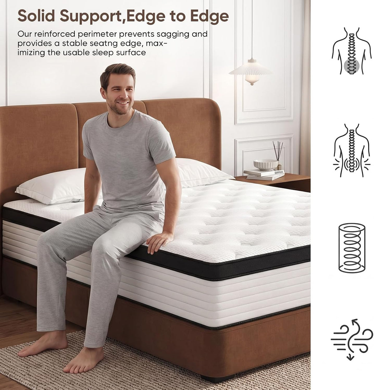 12 Inch Queen Hybrid Mattress