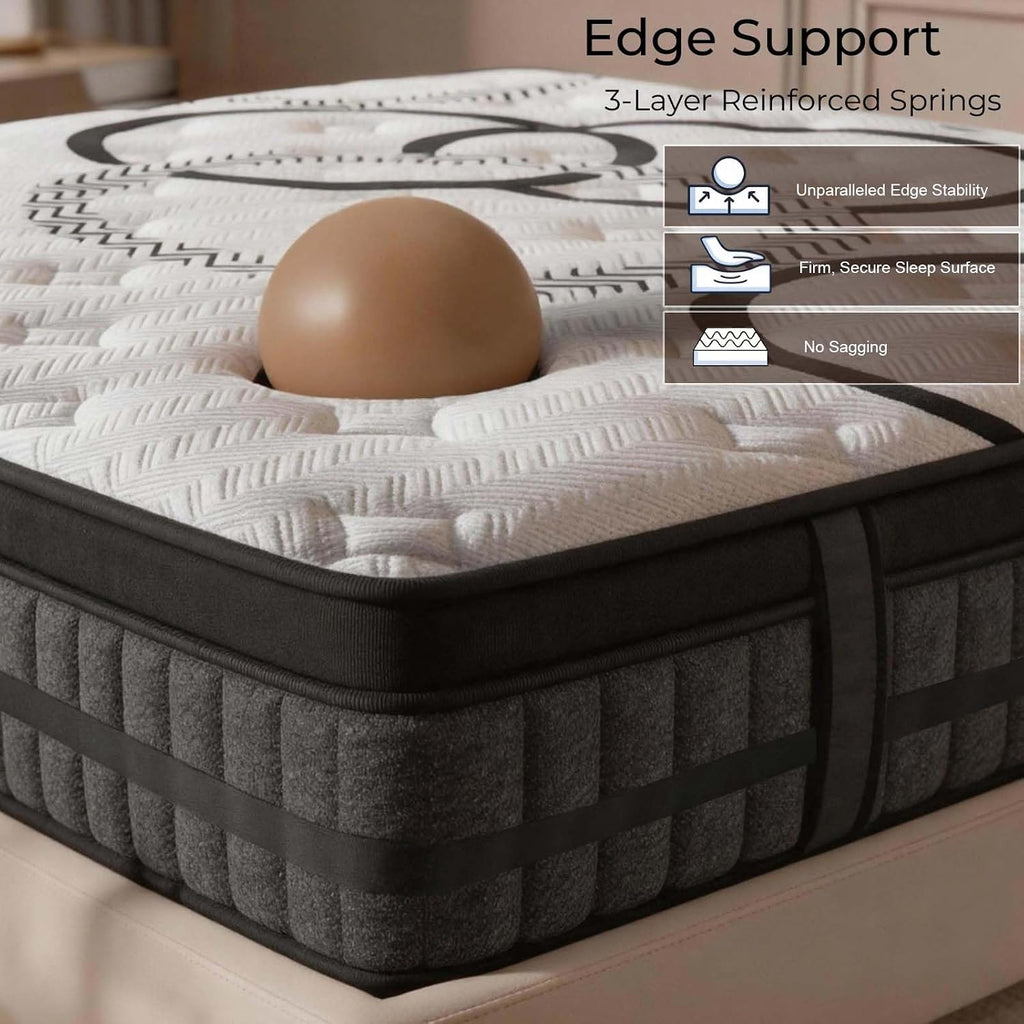 12 Inch Queen Extra Firm Hybrid Mattress