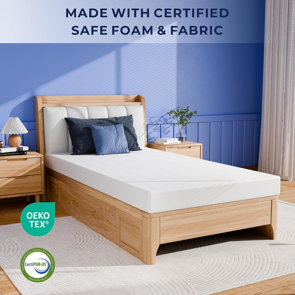 5 Inch Twin Kids Gel Memory Foam Mattress