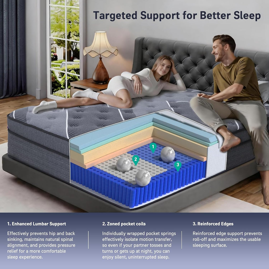 12 Inch Full Cooling Hybrid Mattress