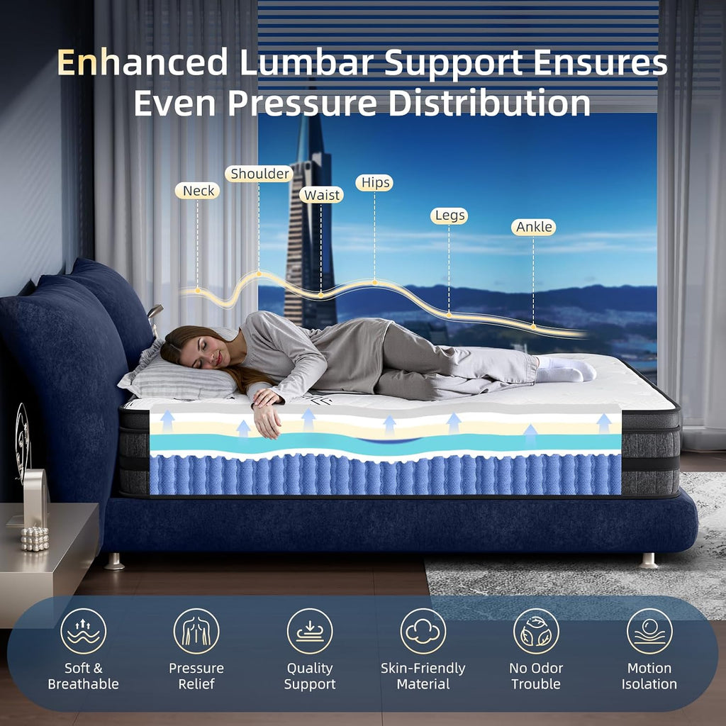 12 Inch Queen Hybrid Mattress