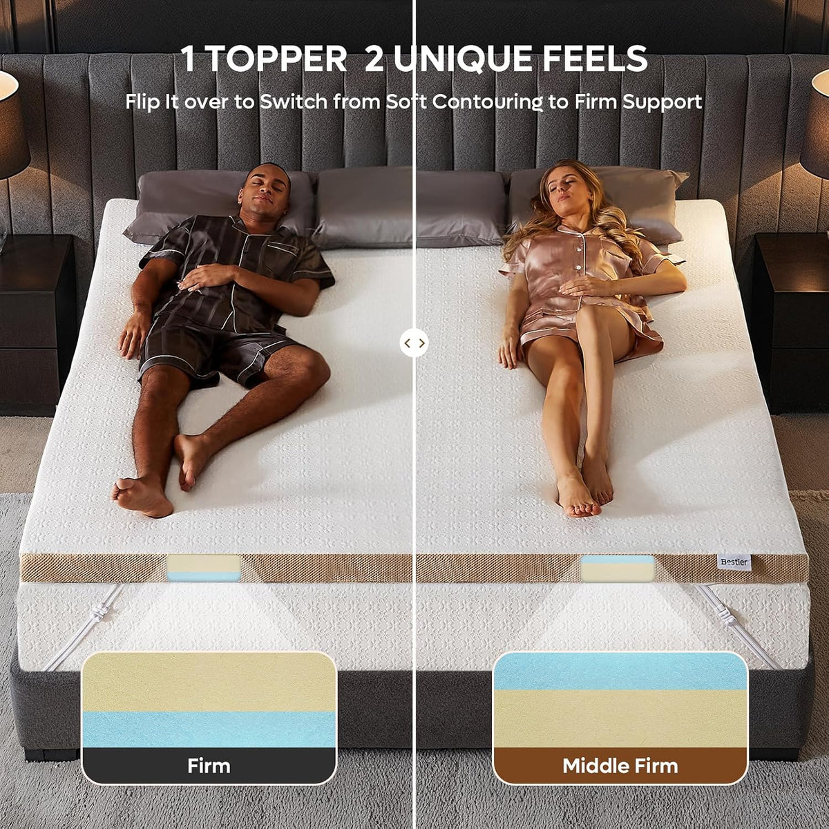 4 Inch Queen Cooling Mattress Topper