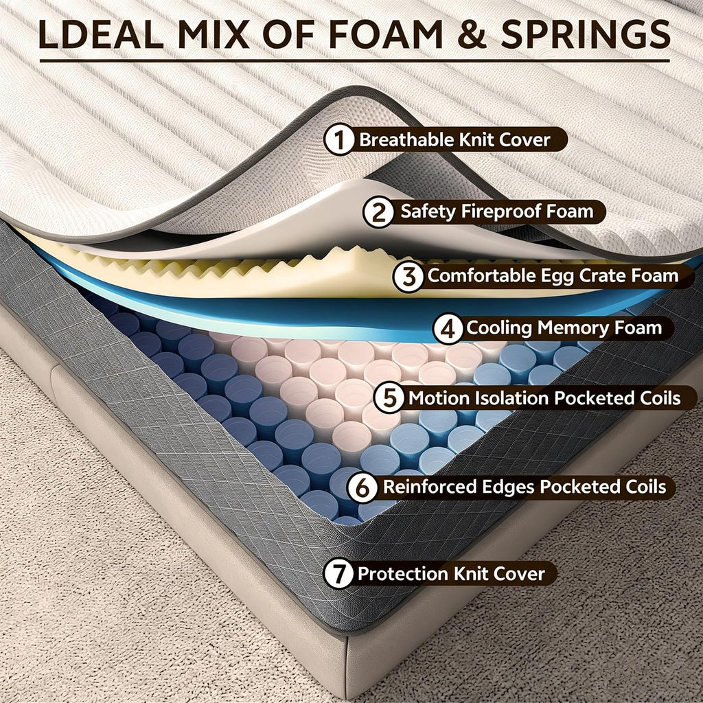Full 12 Inch Hybrid Mattress
